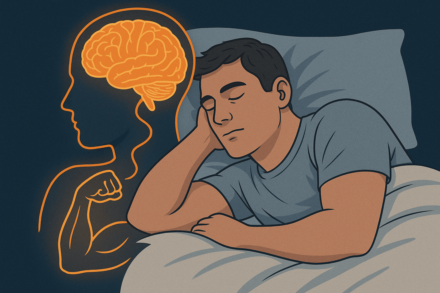 Brain/muscle connection during sleep