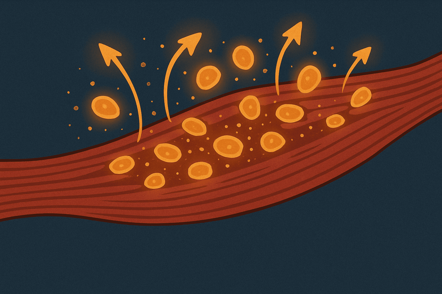 Muscle fibers regenerating