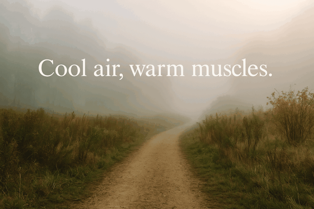 Cool air, warm muscles